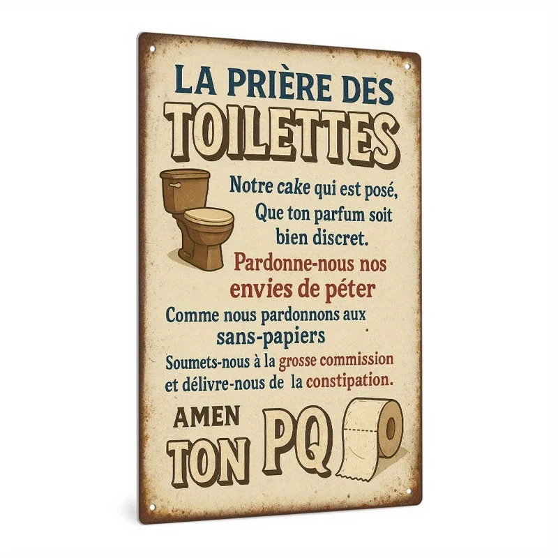 Vintage Metal Wall Sign 