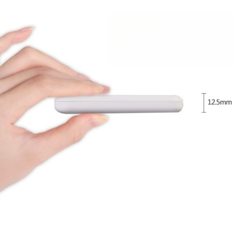 Tragbarer tragbarer LED-Make-up-Spiegel, 2-facher Kippschalter, 8 Lampenperlen, Make-up-Klappspiegel