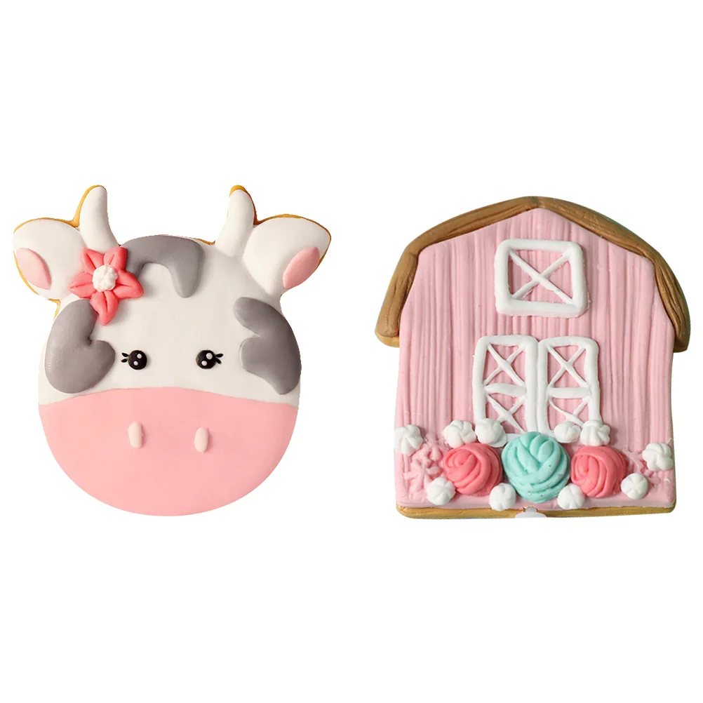 

Home Decorations Cow Farm Figurine Cake Insert Party Birthday Ornament Baby Shower Supplies