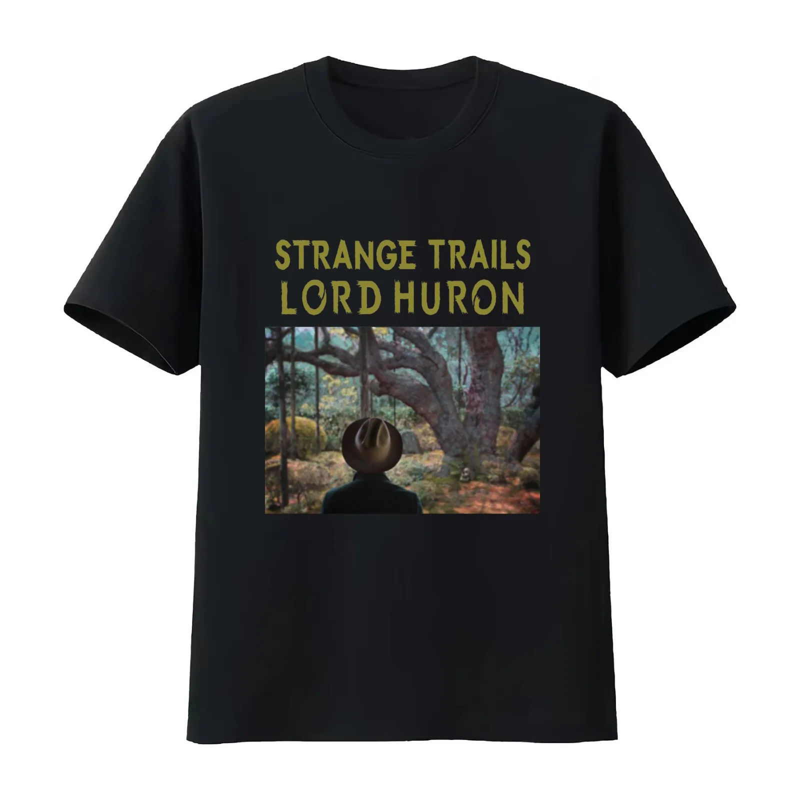 lord huron strage trails cover 2016 T-Shirt Summer Casual Cotton Tee Oversized Streetwear Tops Vintage Graphic Print