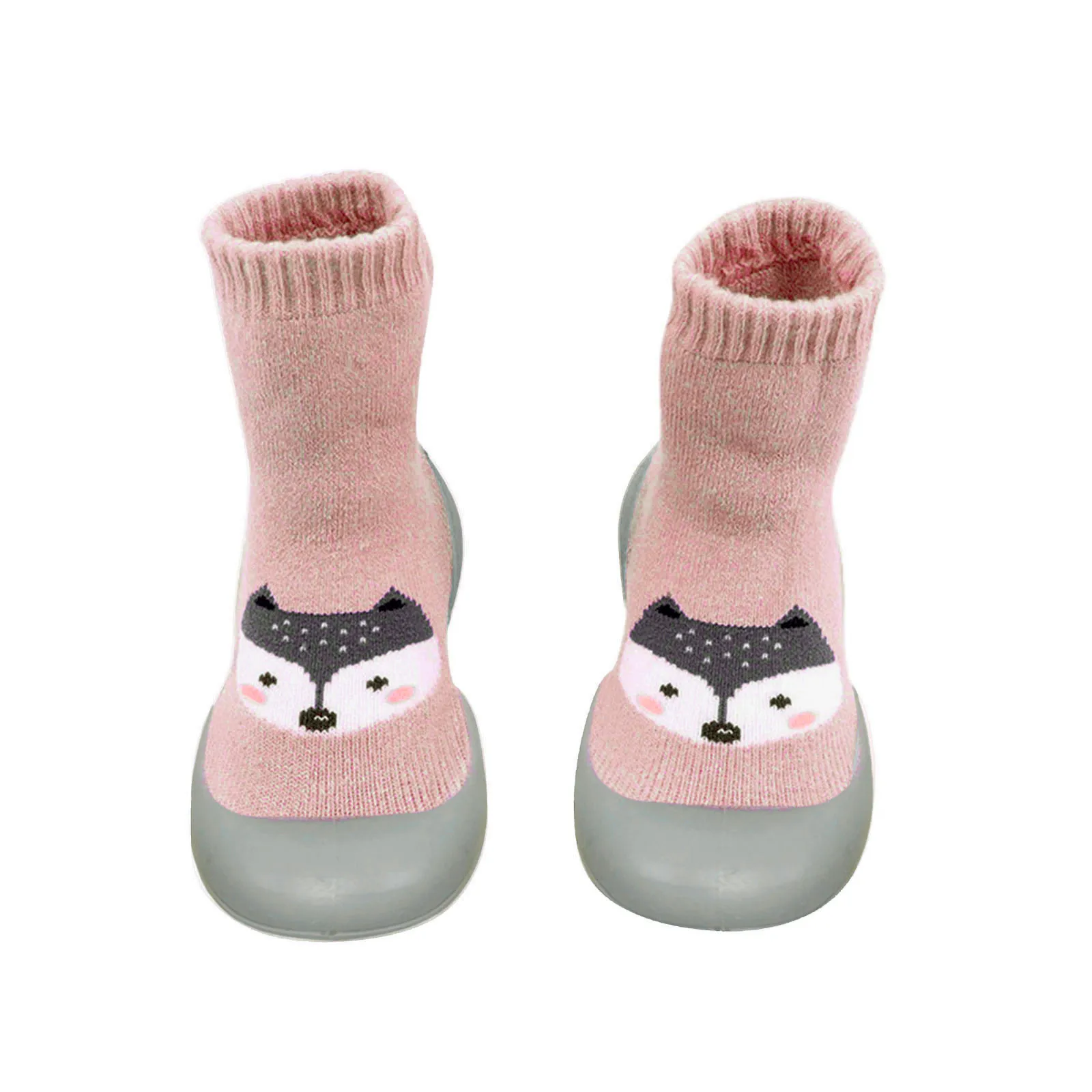 

2024 Autumn Baby Toddler First Walking Sock Shoes Girls Boys Soft Sole Non Slip Cotton Breathable Lightweight Slip-on Sneakers