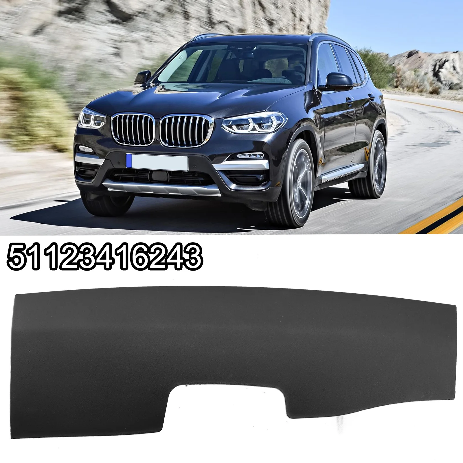 

\Car \Rear \Bumper \Tow \Bar \Hole \Cover \Cap For BMW E83 X 3 2006-2010 51123416243 Plastic Tow Bar Hole Cover Cap Auto Parts