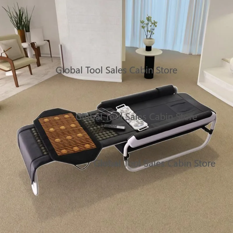 

V3/V4/V6 Lumbar Traction Heating Therapy Stretcher Synthetic Leather Chiropractic