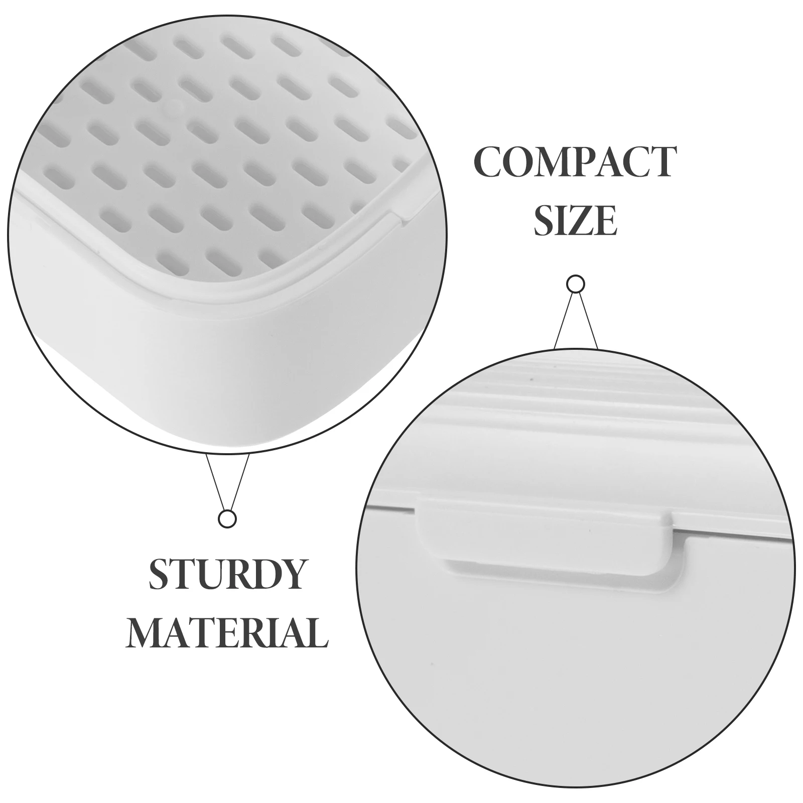 

Portable Retainer Case Compact Denture Box Durable Breathable Retainer Holder Travel Storage Accessories For Women Outdoor