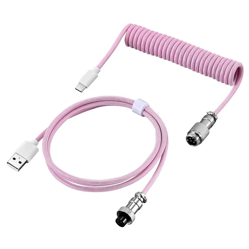 

A13E-адаптер для механической клавиатуры, USB-кабель типа C для настольного ПК, авиационный разъем, провод, шнур для зарядки телефона