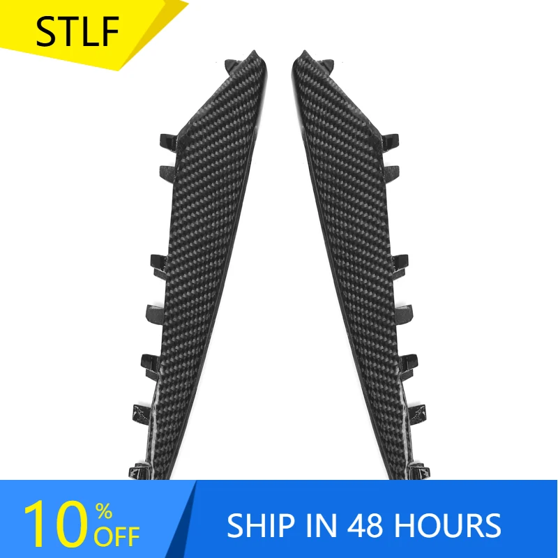 

STLFHigh Quality Carbon Fiber Front Bumper Canards for BMWs E92 E93 M3 2009-2013 Side Fender Vent Side Splitters