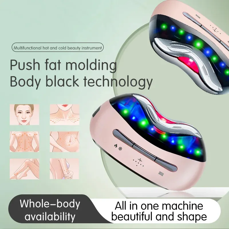 Neck Beauty Device High Frequency Skin Care Facial Sculpt Tool V Face Lift Photon Hot Cold Neck Face Gua Sha Facial Massager