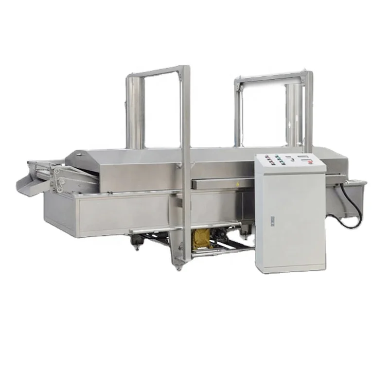 Commercial Potato Chips Frying Machine Industrial Batch Fryer for Peanuts Nuts French Fries and Crispy Snack Food Processing