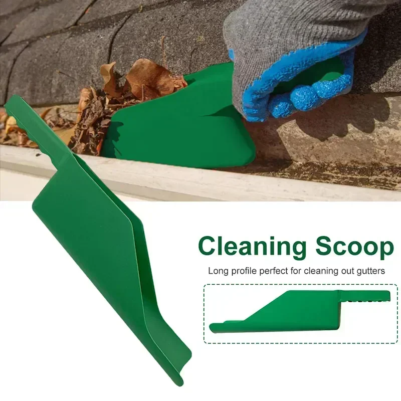 Garden Leaf Cleaning Spoon Gutter Getter Scoop Cleaning Roof Tools Flex Fit Dirt Debris Remove Multi Use Spoons Shovels Supplies