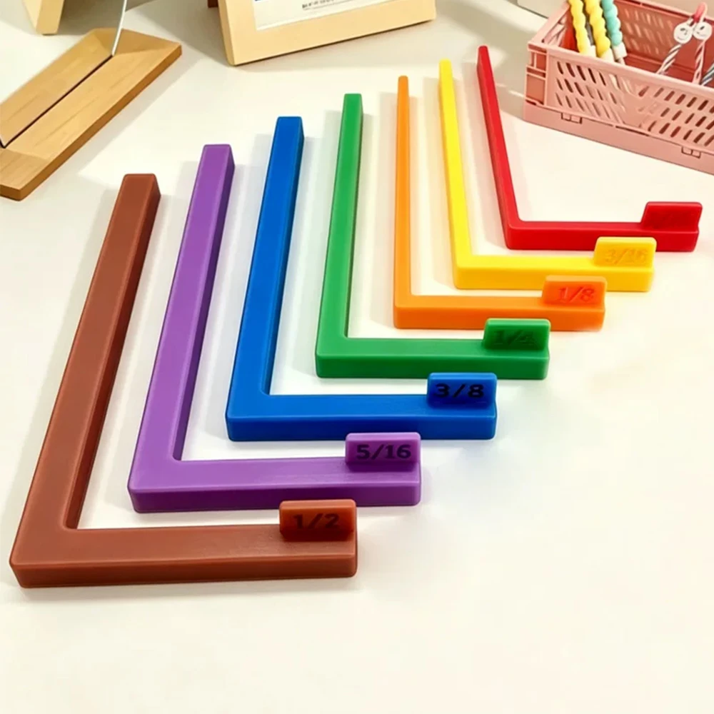 Papier-Bastel-Ausrichtungsschablonen-Set mit Etui für Karton-Kunsthandwerk, 3D-Druck, Präzisions-Schichtung, Mattierung, Abstandshalter-Werkzeuge – Detail 9