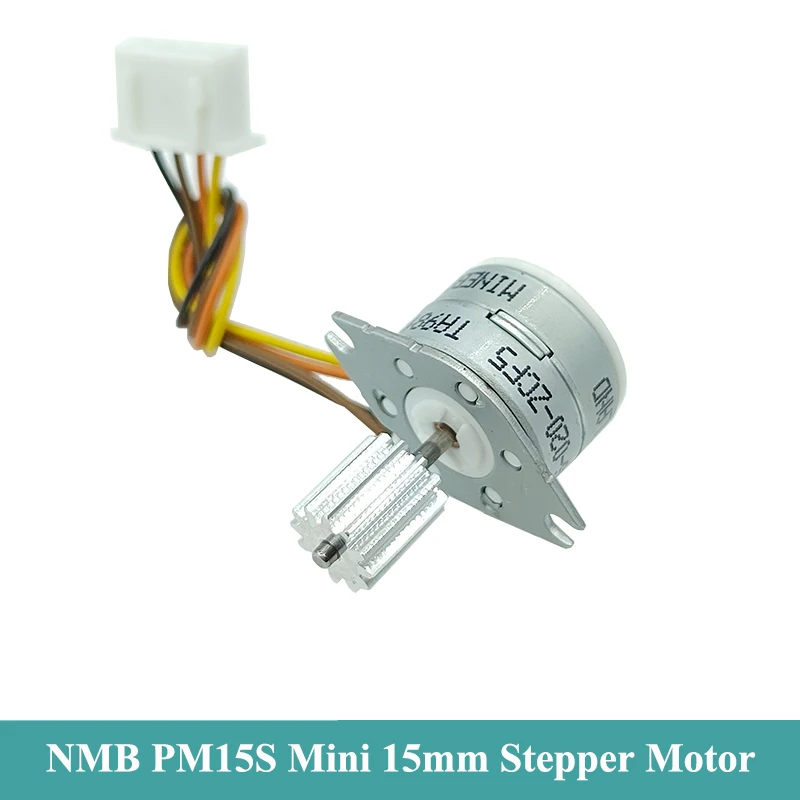 Minebea PM15S Mini 15mm Stepper Motor 2 Phase 4 Wire Micro Stepping Motor with 12 teeth Aluminum Gear DIY Digital Product Camera