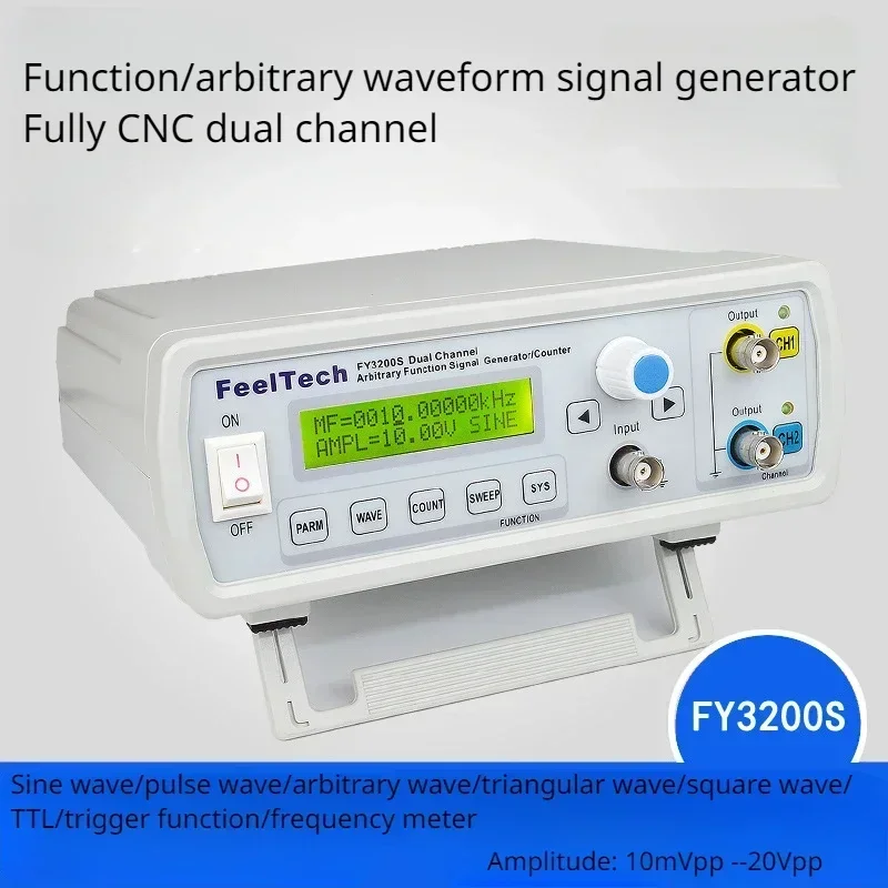 

FY3200S-6MHz Dual Channel Arbitrary Waveform DDS Function Signal Generator/Frequency Meter/Signal Source