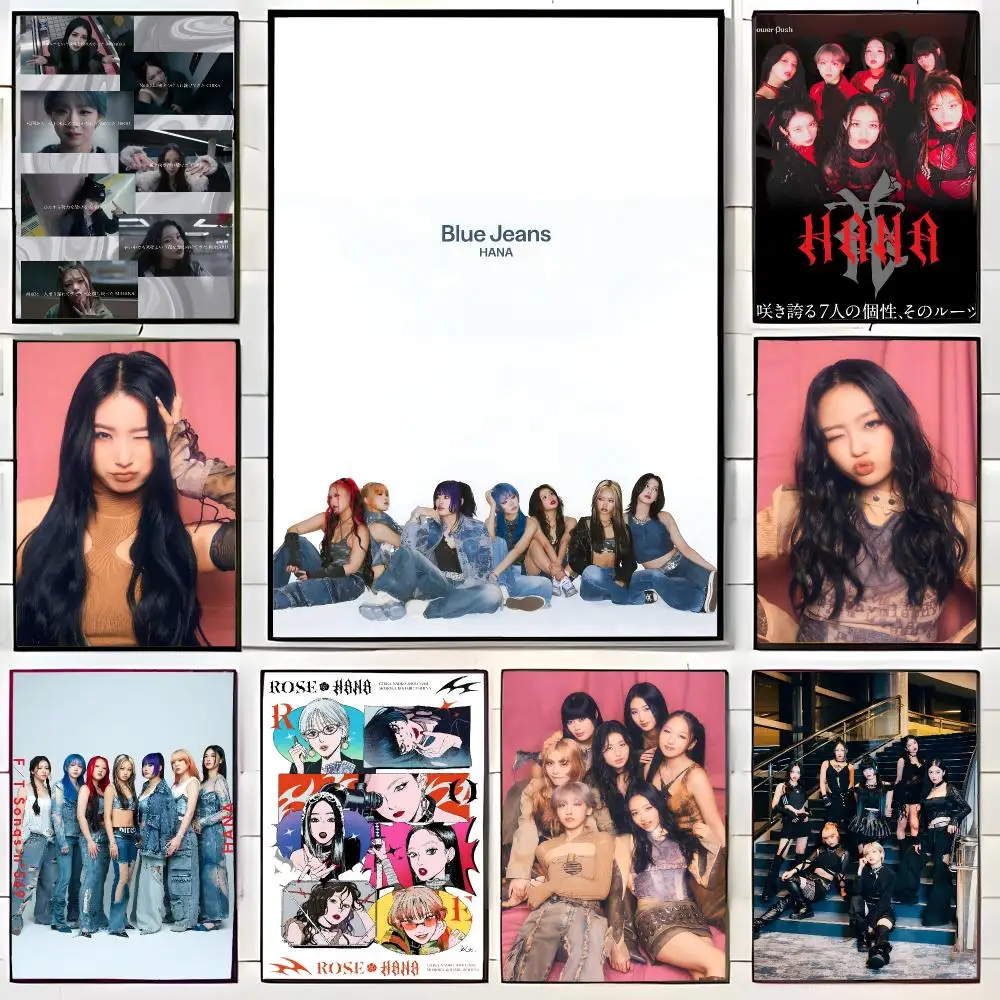 Kpop Group H-Hana Poster Wall Art Print Decorative Mural Home Decor Gift Unframed