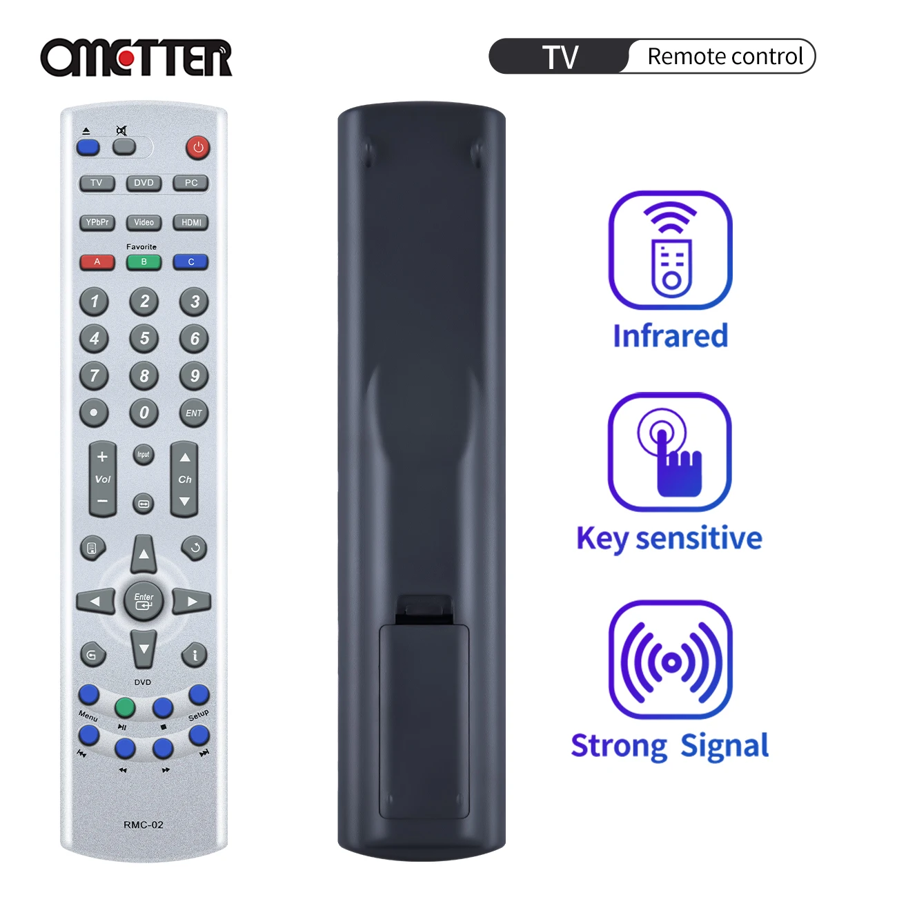 RMC-02 RMC02  TV DVD Combo Remote Control Fit for Westinghouse VK-40F580D SK-26H570D SK-26H590 SK-26H590D SK-32H570D SK-32H590