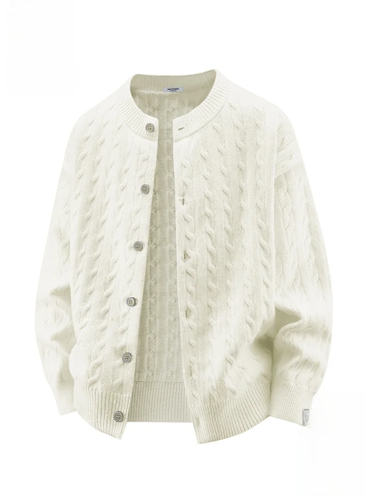 

PaulFrank M Knitted Open Cardigan Casual Loose Sle Autumn Sweater Outerwear Pure Color Casual Faion for Youth