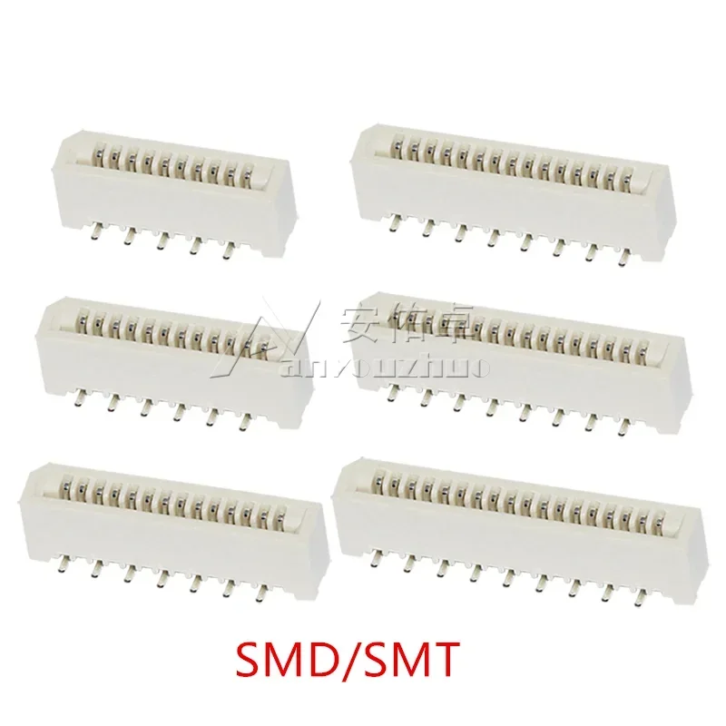 10Pcs 1.0mm FPC/FFC Connector LCD Flexible Flat Cable Socket Double Row 4/5/6/7/8/9/10/11/12/14/16/18/20/22/24/26/28/30/31 Pin