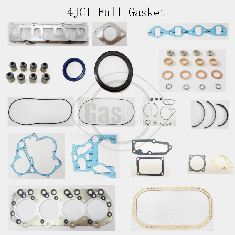 

4LB1T 4LC1 4JC1 4FB1 4FC1 4HJ1 Full Gasket Kit For Isuzu Engine Forklift Tractor Excavator 5-87810162-0 5-87810247-1