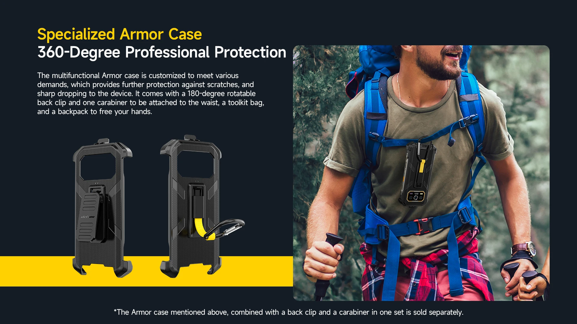 Ulefone Armor 27 Pro 5G Rugged Phone 10600mAh Smartphone Android 14 50MP Main Camera Up to 24GB+256GB NFC Mobile Phone