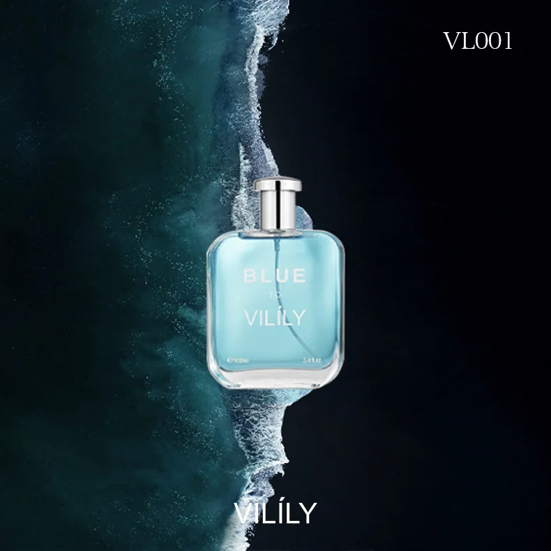 

100ML VILILY Men's Perfume - Natural Light Long-lasting Scent, Niche Woody Ocean Fresh, Daily & Casual Use, Popular