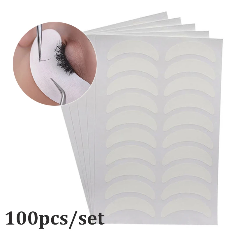 100pcs/set Paper Patches Eyelash Under Eye Pads Lash Grafting Eyelash Extension Eye Tips Sticker Wraps Make Up Tool Dropshipping