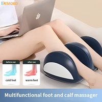 Foot Leg Massager Machine Hot Compression Deep Muscle Heat Therapy Shiatsu Therapy Knead Roller Vibrator Remote Control Electric