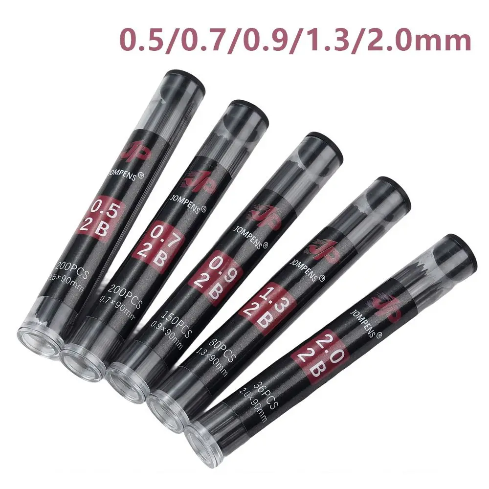 

0.5/0.7/0.9/1.3/2.0mm Lead Pencil Refill 2B Colored Mechanical Pencil Lead Large Capacity Art Sketch Drawing Supplies
