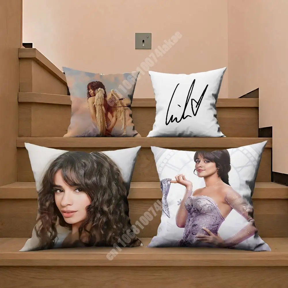 Funda de Almohada C-Camila Liar C-Cabello Cielo y Tierra, Funda de Cojín para Sofá, Sala de Juegos, Decoración del Hogar