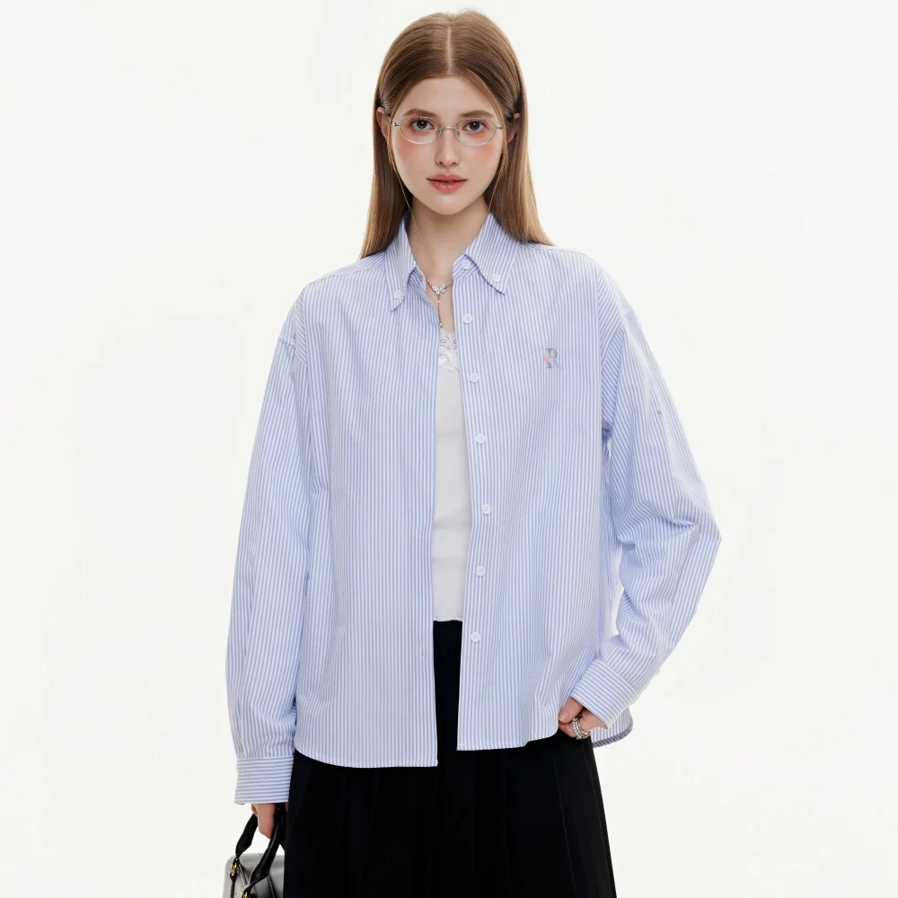 Women's Office Blouse 2025 Women's Fitted Striped Shirt Long Sleeve Tops Designer Luxury Brand Blouse for Woman Shirts Female
