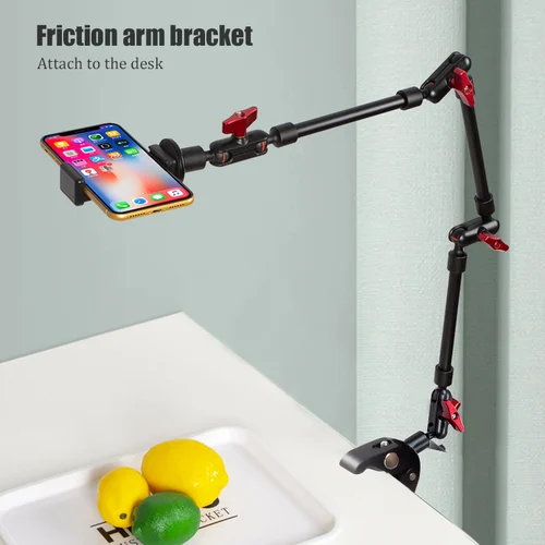 Imagen 2 del producto BFOLLOW-Soporte para teléfono inteligente de 32 "", 22"", brazo mágico para cámara, montaje en pared Flexible articulado, abrazadera de escritorio, tableta, cámara web, soporte Gopro