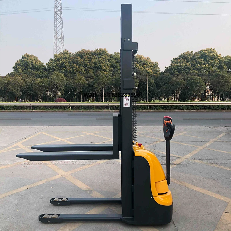 

Portable Electric Forklift With One Ton Handling Cargo Lift for Truck Fully Electric Hydraulic Unloading Climbing Machine