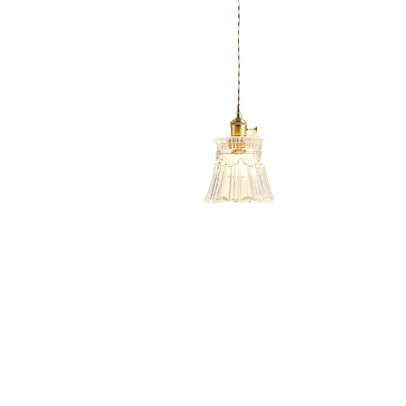 

Bedroom, bedside chandelier, homestay flowers, American retro, rechargeable chandelier