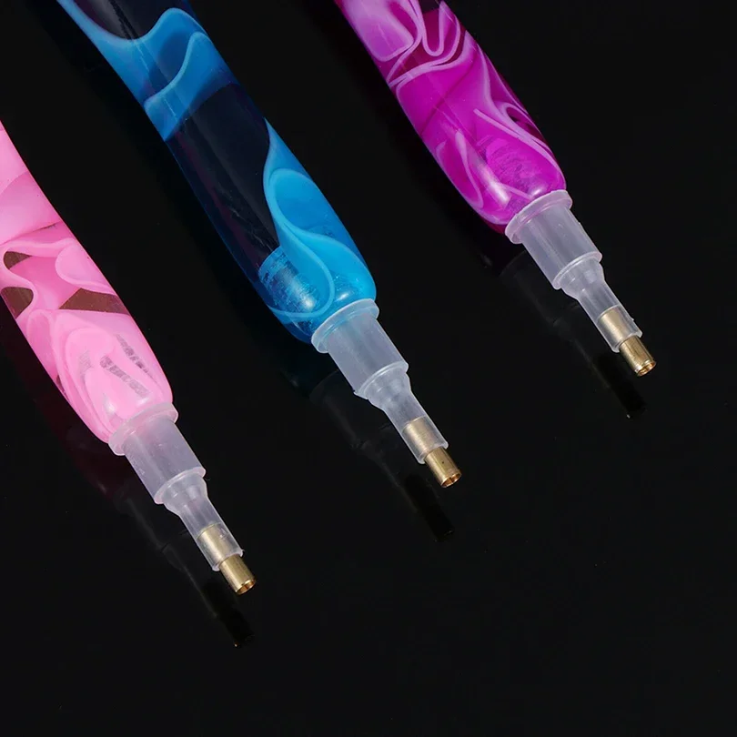 5D Diamond Painting Pen Solid Color Point Drill Pen With Metal Point Drill Heads DIY Set Diamond Embroidery Accessories