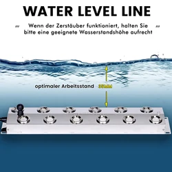 12 Head Ultrasonic Mist Maker Fogger for Air Humidifier Hydroponics Nebulizer Ultrasonic Atomizer Plate DC 45V