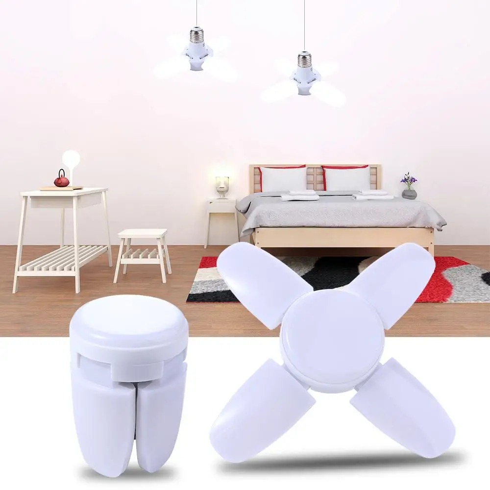 

85-265V E27 Cold White UFO Lamp Fan Shape Timing Lamp Foldable Lamp LED Light Bulb LED Bulb LED Lamp