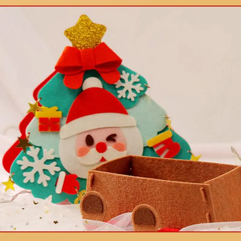 

Christmas storage box Children's handmade Christmas decorations material package For home holiday decoration Children's gifts
