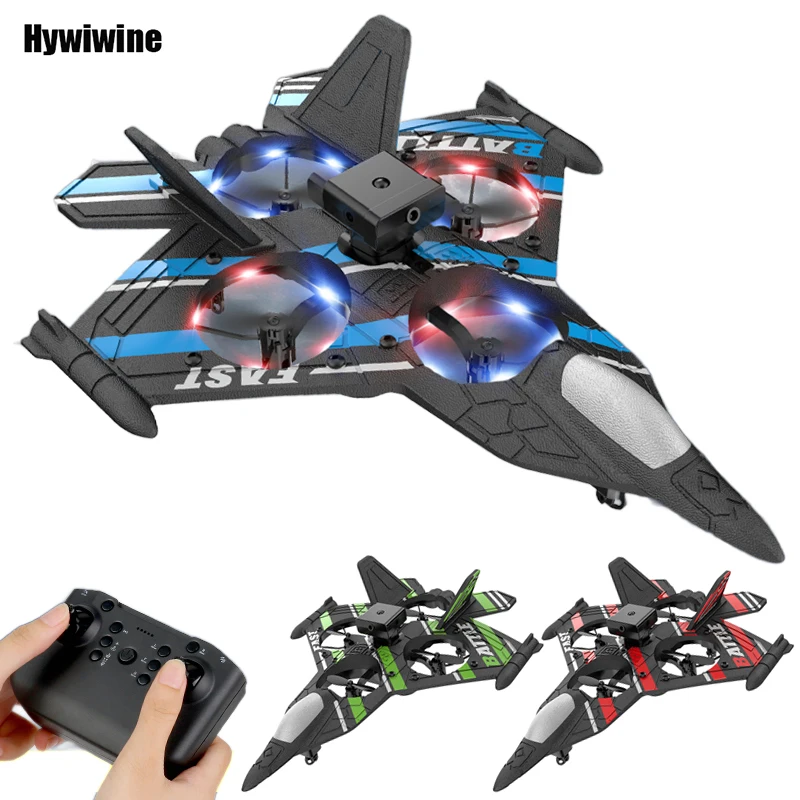 

2.4G RC Aircraft with Camera Obstacle Avoidance Airplane Fighter EPP Foam Plane Remote Control Helicopter Toys For Children Gift