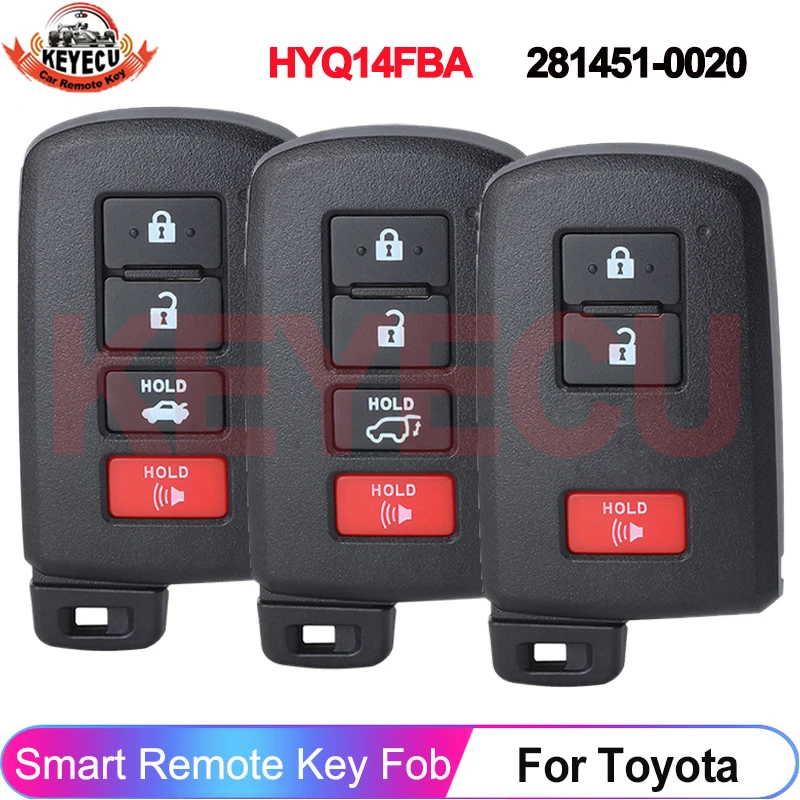 HYQ14FBA 281451-0020 G For Toyota RAV4 2013 2014 2015 2016 2017 2018 Camry Corolla Prius Avalon Smart Key Remote Fob 314.3MHz