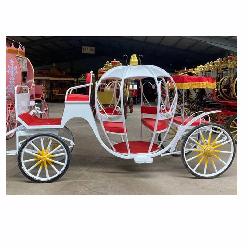 

OEM Wedding Horse Carriage with Electric Power for Sale European Style Luxury Pumpkin Princess Horse Drawn Carts Dutch