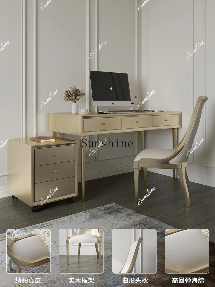 Bedroom solid wood sedentary comfortable office dedicated desk study seat home comfortable backrest chair