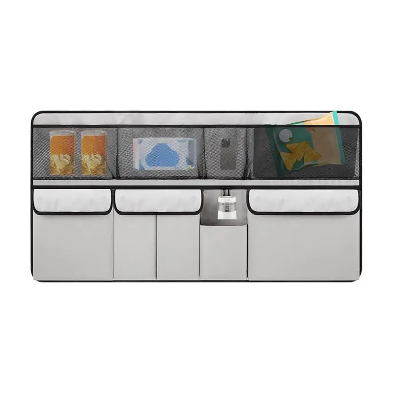 

Органайзер для хранения багажника автомобиля, сумка для хранения автомобиля с несколькими карманами, большой многофункциональный дорожный органайзер для багажника для обуви, инструментов для закусок