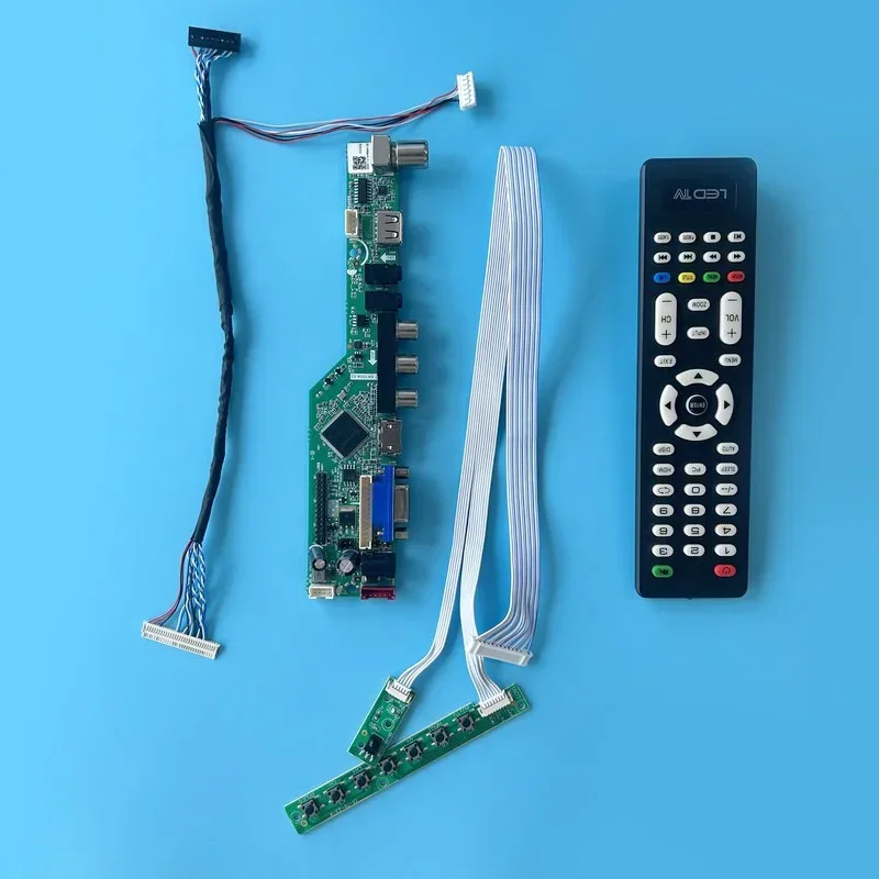 

Плата контроллера драйвера ЖК-дисплея подходит для LP121WX3-TLC1 LTN121AT07 LVDS 30-контактный аналоговый ТВ-сигнал 1280*800 комплект 12,1-дюймовый дисплей VGA + HDMI + AV + USB
