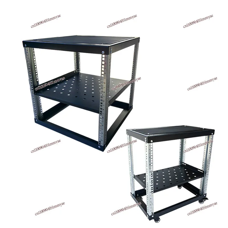 9U12U Simple Cabinet Open 19-inch Power Amplifier Rack Power Amplifier Audio KTV Assembly Cabinet DIY Rack