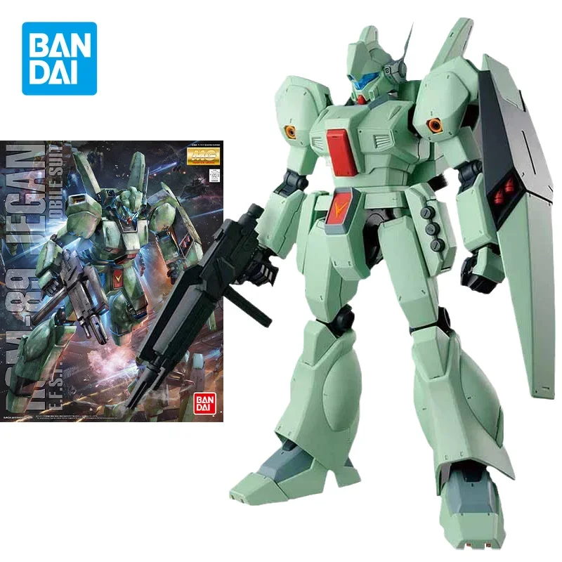 Bandai Original Gundam Model Kit Anime Figure MG 1/100 RGM-89 Jegan Action Figures Collectible Ornaments Toys Gifts for Kids