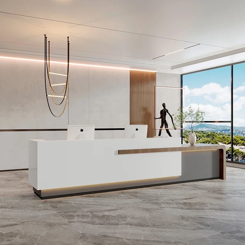 

Display Office Reception Desks Stand Counter Modern Podium Luxury Reception Desks Banco Universal Mostrador Trendy Furniture