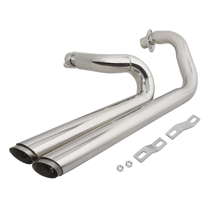 Slip On Per Honda Shadow VT600C VLX600 1988-2008 Moto Intero Sistema di Scarico Silenziatore Collegamento Tubo Rimovibile DB Killer