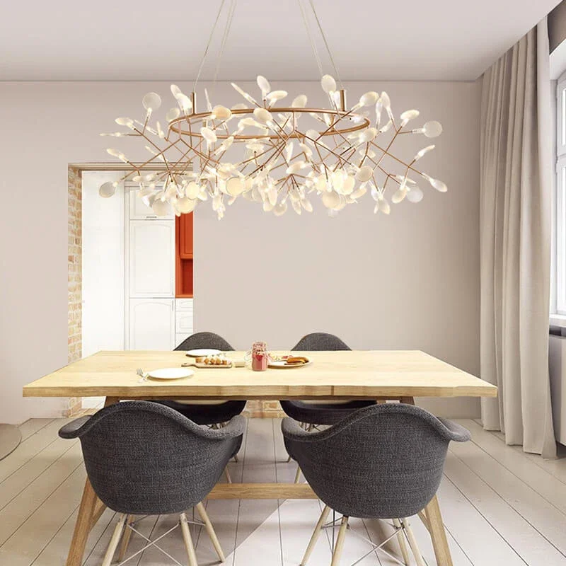 Modern FireWorm Led Pendant Lights Living Room Center Table Restaurant Chandelier for Bedroom Home Decor Hanging Light Fixture