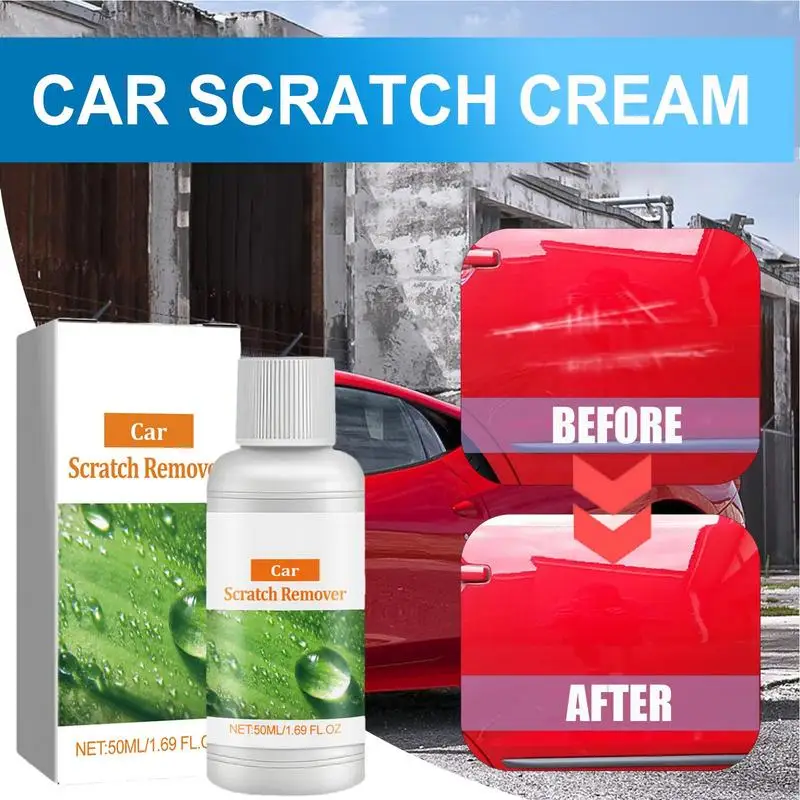 

Car Scratch Repair Wax Auto Swirl Remover Auto Paint Scratches Repair Polishing Wax Car Maintenance Supplies with Sponge