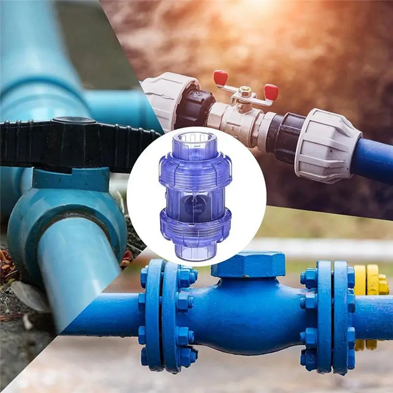 A98E-True Union Swing Check Valves Backflow Valve Pool Ball Non Return Valve Pipe Fittings (32Mm)
