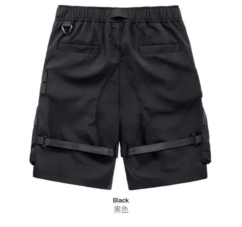 High Street Multi Pocket Cargo Y2k Shorts Men Summer Casual Sports Capris Loose Workwear Men Pants sweatpants men clothing - Image 2
