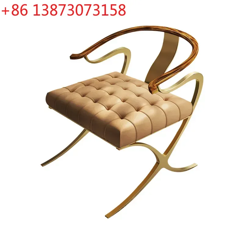 Taishi chair light luxury living room rest hotel villa solid wood cloud crane red silk chair  FT